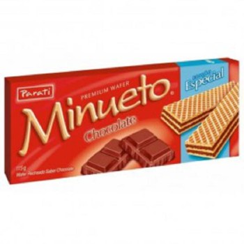 WAFER PARATI 115G MINUETO CHOCOLATE