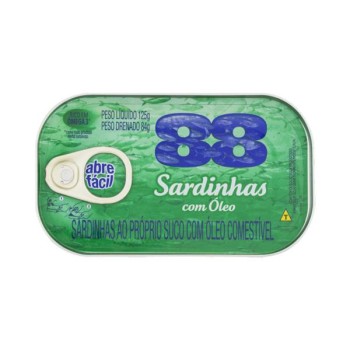 SARDINHA 88 125G TRAD OLEO COMESTIV