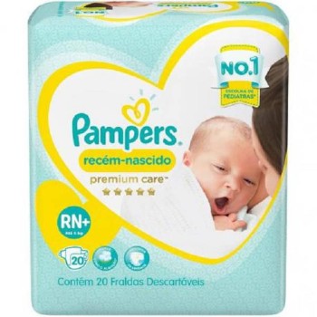 FRALDA PAMPERS PREMIUM RN20UN