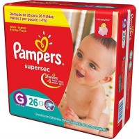 FRALDA PAMPERS S SEC PCTAO G26UN