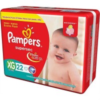 FRALDA PAMPERS S SEC PCTAO XG22UN