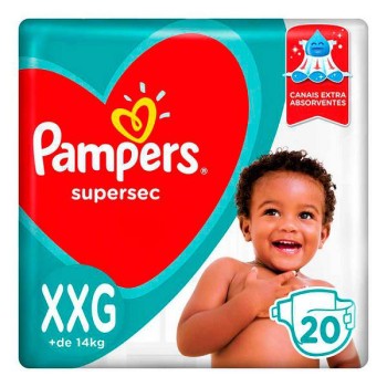 FRALDA PAMPERS S SEC PCTAO XXG20U