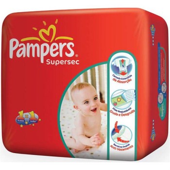 FRALDA PAMPERS BASICA M 9UNID