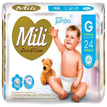 FRALDA MILI LOVE&CARE JB G24