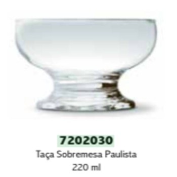 TACA NADIR PAULISTA 220ML