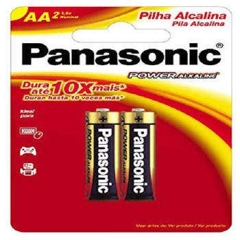 PILHA PANASONIC AA C/2 POWERLINE