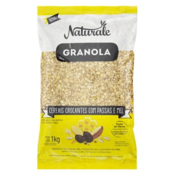 GRANOLA NATURALE 1KG PASSAS E MEL