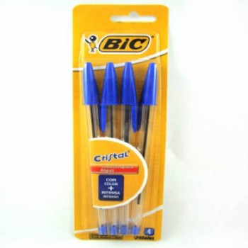 CANETA BIC CRISTAL CLASSICA AZUL