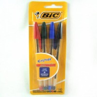 CANETA BIC CRISTAL CART C/4UNDS