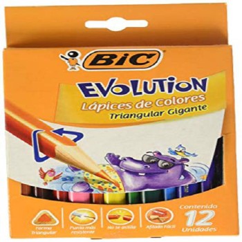 LAPIS DE COR BIC EVOLU TRIANG GG