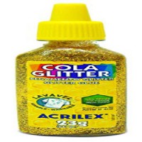 COLA GLITER ACRILEX 23G AMARELA