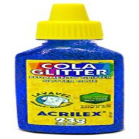 COLA GLITER ACRILEX 23G AZUL