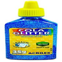 COLA GLITER ACRILEX 35G AZUL