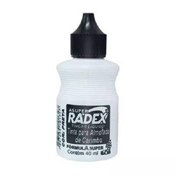 TINTA P/CARIMBO RADEX 40ML PRETA