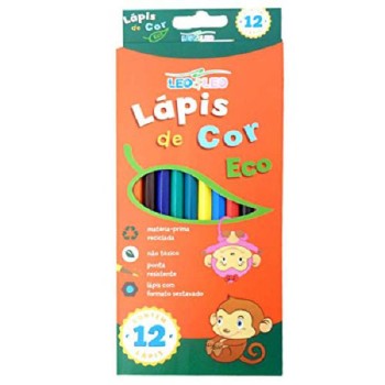 LAPIS COR LEO&LEO RECICLADO 12COR