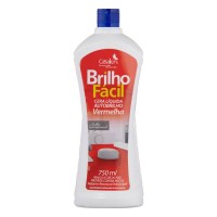 CERA BRILHO FACIL 750ML VERM