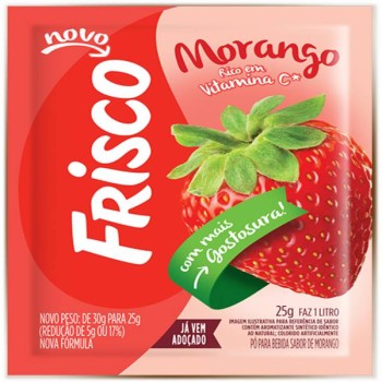 SUCO FRISCO 25G MORANGO NOVO